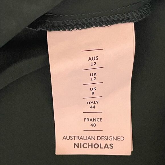 Nicholas Elegant Green Silk Dress - Picture 6 of 6